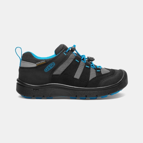Magasin Chaussures Keen | Basket Keen Hikeport Waterproof Enfant Noir Bleu (FRX765301)